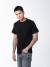 Черная мужская футболка с лайкрой оптом