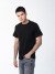 Черная мужская футболка с лайкрой оптом