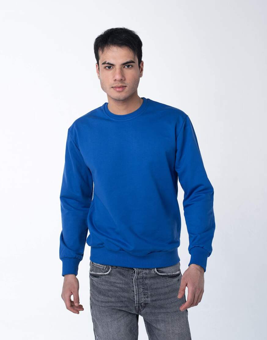 Синий роял свитшот мужской оптом